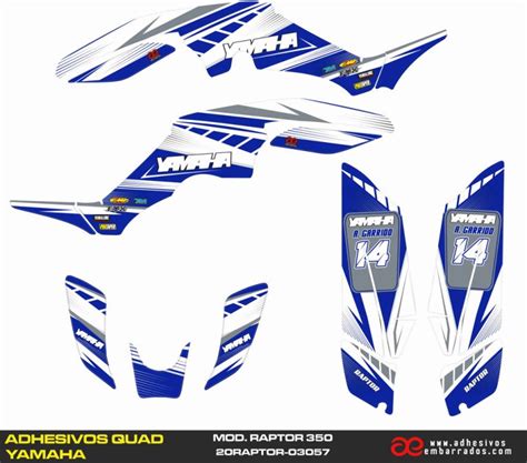 Pegatinas Yamaha Raptor Blue Adhesivosembarrados