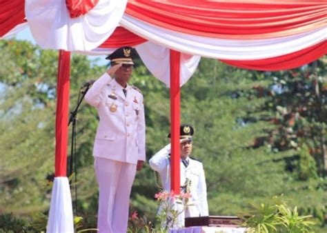 Pj Bupati Takalar Jadi Irup Detik Detik Pembacaan Teks Proklamasi