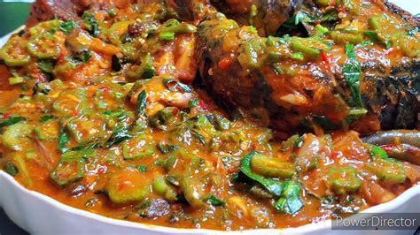 How To Make African Okro And Ogbono Soup Perfect Combination Okro And Ogbono Recipe Okra Okro