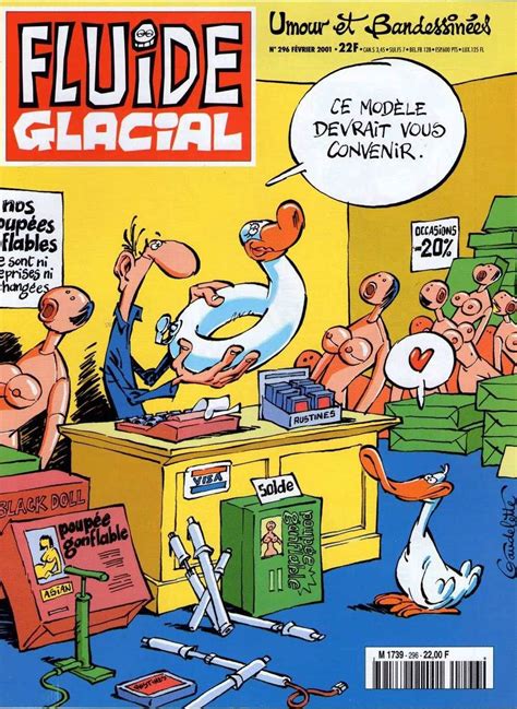 Fluide Glacial N° 296 Février 2001 Couverture Gaudelette Fluide Glacial Humour Bande