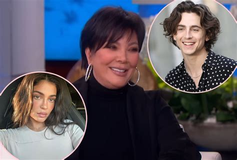 Kris Jenner Shows Support For Daughter Kylie’s Boyfriend Timothée ...