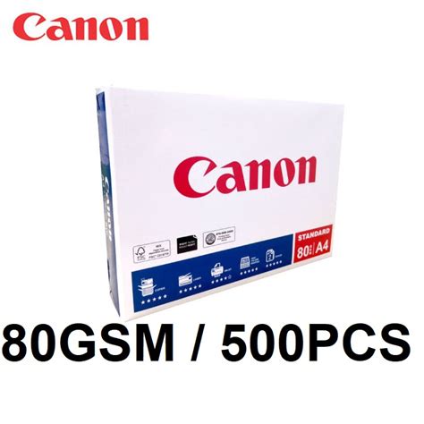 Canon Standard 80 Paper A4 80gsm 500 Sheets Shopee Malaysia