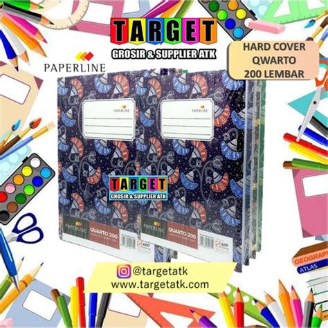 Jual Buku Hard Cover Kwarto 200 Lembar Paperline 200 Lembarpcs