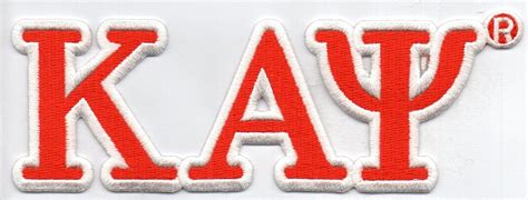 Kappa Alpha Psi® Connected Greek Letter Patch Red 4875w X 2t