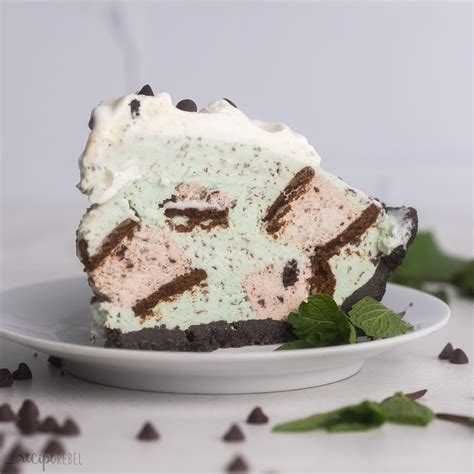 Mint Chocolate Chip Ice Cream Pie