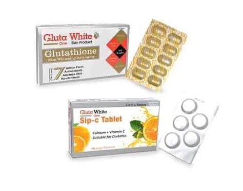 Gluta White Skin Whiten Tablets Vitamin C Price Gluta One