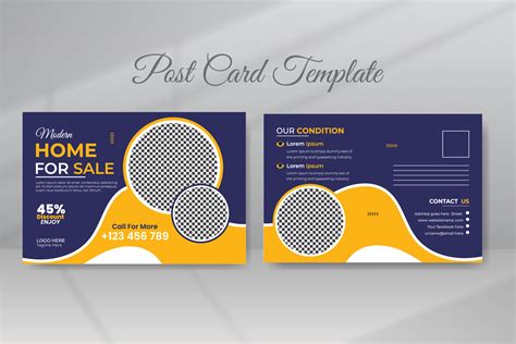 Real Estate Postcard Template Design 20642840 Vector Art at Vecteezy