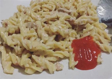 Resep Makaroni Carbonara Simple Oleh Ajengnr Cookpad