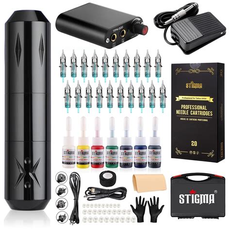 Amazon STIGMA Tattoo Kit Tattoo Gun Kit 20Pcs Cartridge Needles