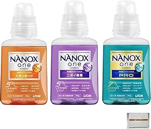 Amazon ナノックスワン NANOX one 本体 380g スタンダード ニオイ専用 pro 液体 洗濯洗剤 3種 セット アソート