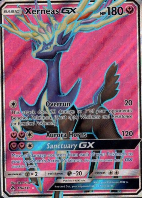 Xerneas GX 2018 Sun Moon Forbidden Light 126 131 Holo Full Art