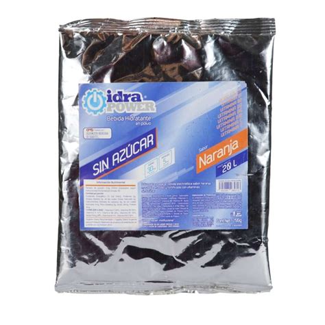 Idrapower Sobre 200 Gm Sin Azucar Bebida Isotonica En Polvo Mayoreo