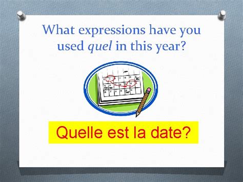 QUEL The interrogative adjective quel The adjective quel