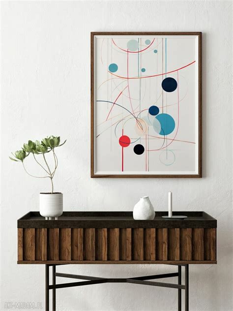 Plakat Kolorowa Geometria Format A4 Niesztampowe ღ art Madam pl