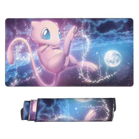 Board Card Game Pokemon Mew Playmat Game Mousepad Play Mat Of TCG