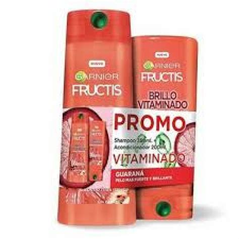 Pack Fructis Shampoo Ml Acondicionador Ml Brillo Vitaminado