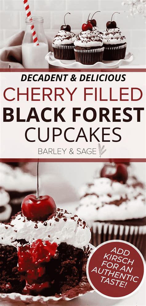 These Black Forest Cupcakes Have A Moist Chocolate Base Homemade