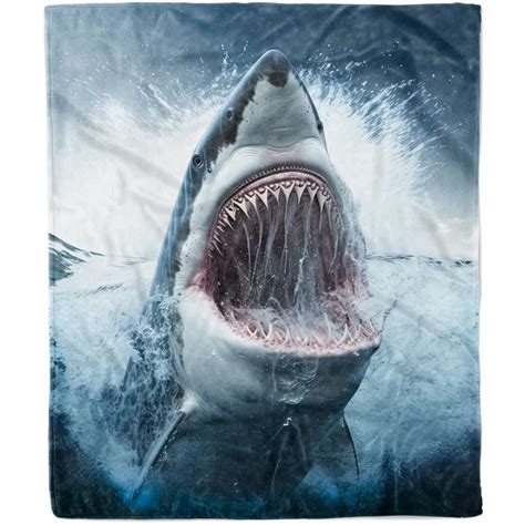 Kainsy Shark Throw Blanket for Adults, Shark Blanket for Adults Men