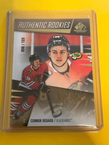 Upper Deck Sp Game Used Authentic Rookies Gold Connor Bedard