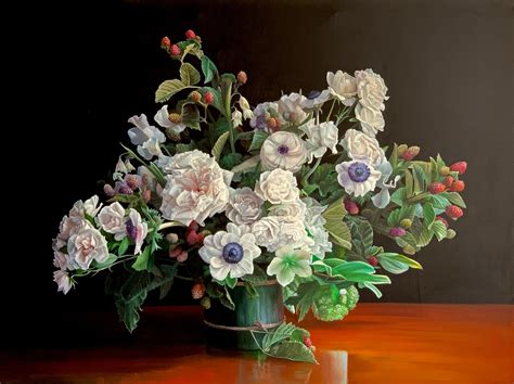 Katharina Husslein Surrounded By Love Original Realist Bouquet