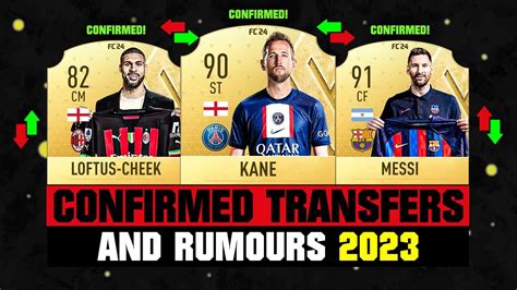 FIFA 23 NEW CONFIRMED TRANSFERS RUMOURS Ft Kane Loftus Cheek