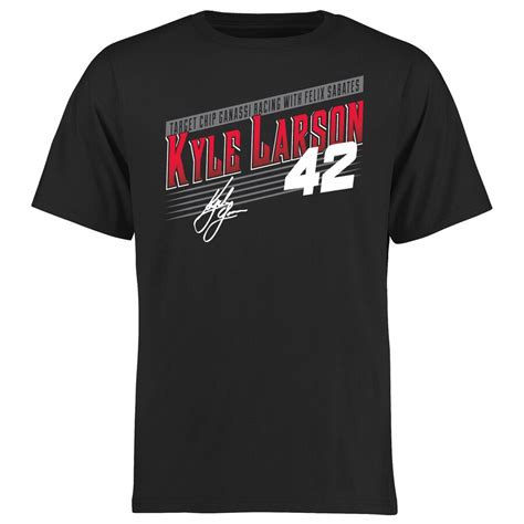 Kyle Larson Black Crank Shaft T-Shirt