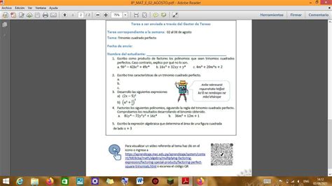 1 Escribo Como Producto De Factores Los Polinomios Que Sean Trinomios