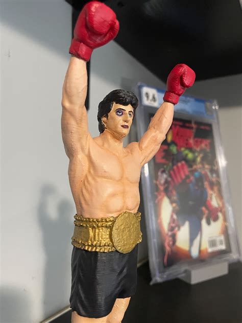 Rocky Balboa Painted Figurine D Pla Printed Personal Collection