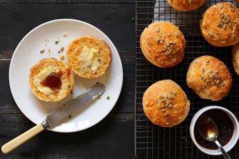 Cheese Scones with Chives & Sunflower Seeds - The Last Food Blog