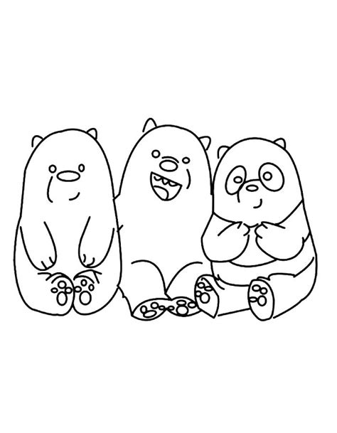 The Three Bears Coloring Page