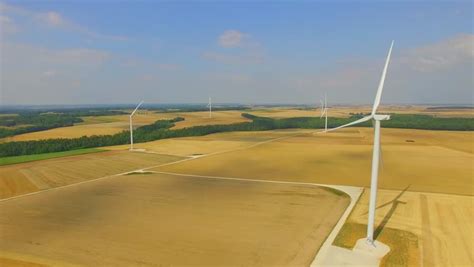 aerial view wind turbine field 4k Stock Footage Video (100% Royalty-free) 1022366101 | Shutterstock