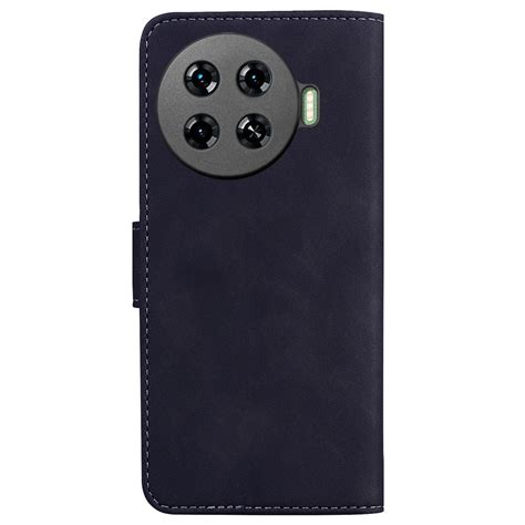 For Tecno Spark 20 Pro 4G Skin Feel Pure Color Flip Leather Phone Case