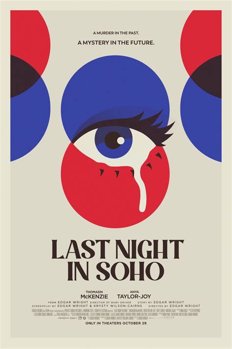 Last Night In Soho By Eileen Steinbach Film Poster Design