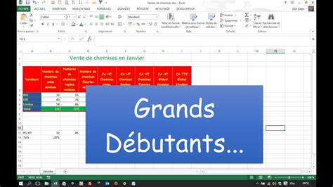 Excel Pour Les Grands Débutants Le B A Ba Dexcel Comment Bien Débuter