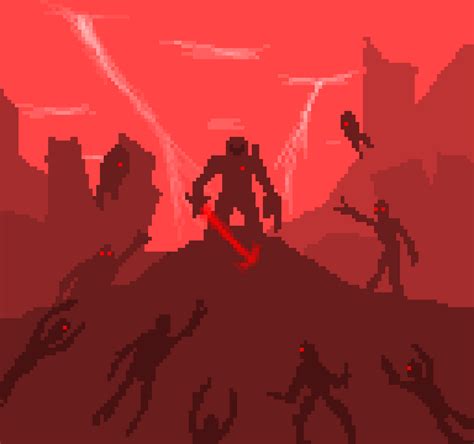 Doom Slayer Pixel Art