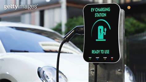 EV Charging Station Display Battery Status Interface For Electric Car