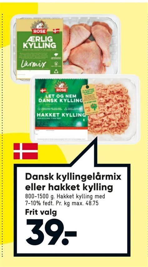 Dansk Kyllingel Rmix Eller Hakket Kylling Tilbud Hos Bilka