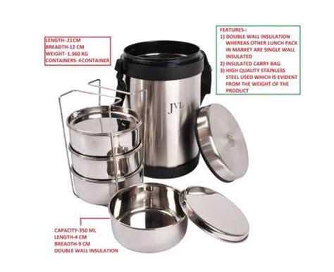 Explore Our Range Of Stylish And Durable Hot Lunch Box Pramanik Steel