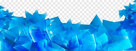 Blue Geometry Abstract Blue Irregular Prism Background Blue Crystal