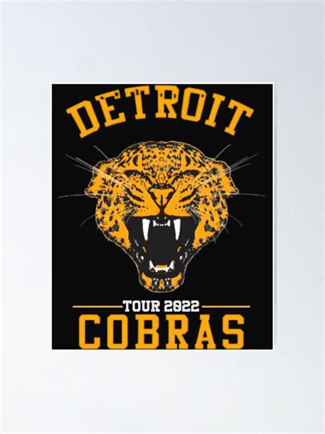 Detroit Cobras Tour Poster For Sale By Musclecosplay Redbubble