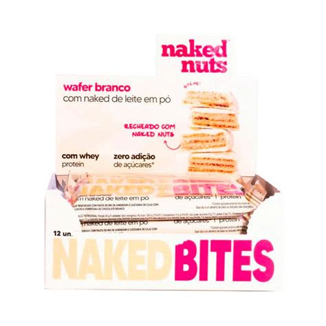 Wafer Chocolate Branco Naked Nuts Cx C 12un De 26g Shopee Brasil