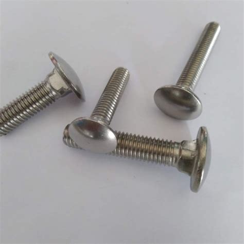 Jual BAUT BEMPER STAINLESS 304 M8 X 50mm CARRIAGE BOLT Kab