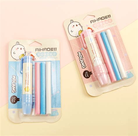 Molang Rabbit Pen Eraser With Refills Japanese Kawaii Pen Shop