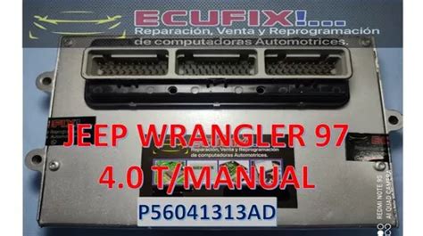 Computadora De Motor Ecm Pcm Jeep Wrangler 97 4 0 Estandar MercadoLibre