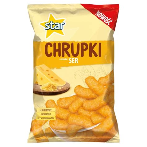 Star Chrupki kukurydziane o smaku sera 120 g Zakupy online z dostawą