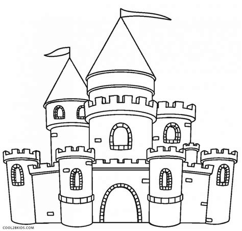 Get This Castle Coloring Pages Free 7216