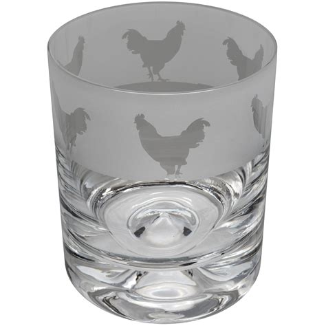 Animo Glass Whisky Tumbler Cockerel Ts Direct 2 U