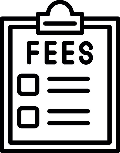 fees vector icon design  vector art  vecteezy