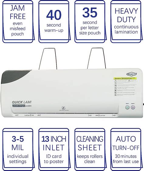 サイズ SINCHI 40 Second Warm up Laminator SINCHI 3 Mil 200 Pack