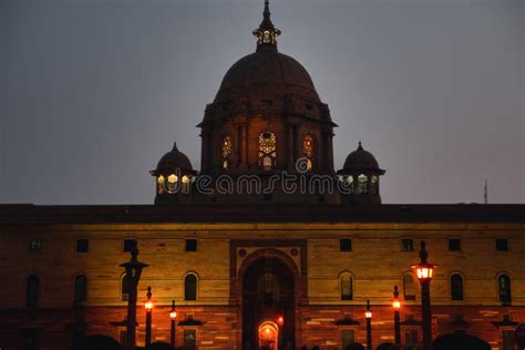 The India Presidential Residence Or Rastrapati Bhavan In New Delhi